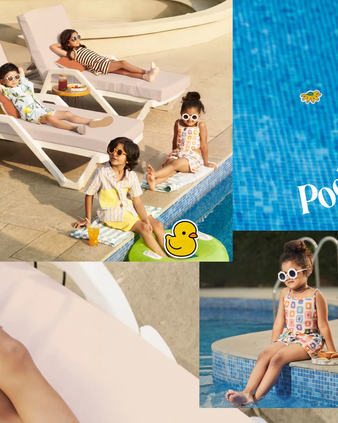 Poolside · kidswear campaign